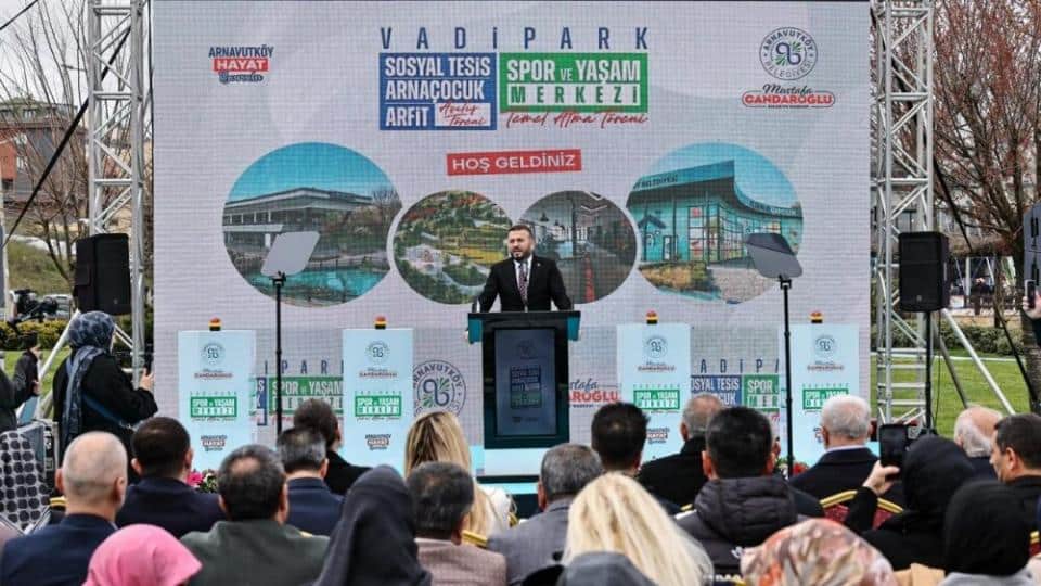 Arnavutköy’de Üç Yeni Tesis Açıldı, Vadipark Spor ve Yaşam Merkezi’nin Temeli Atıldı