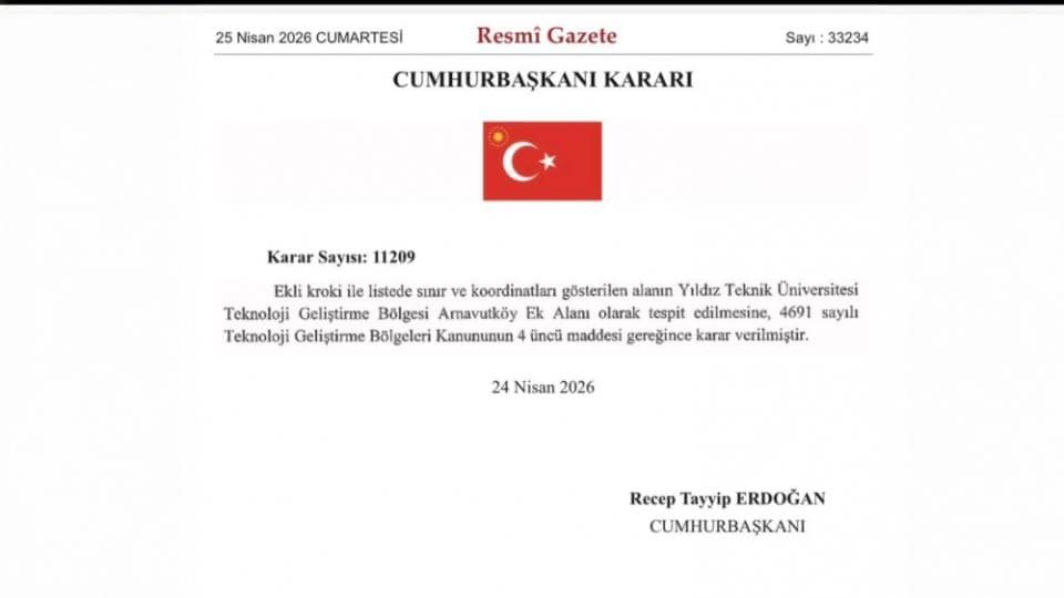 Arnavutköy’de Yıldız Teknik Üniversitesi Teknoparkı Resmen Kuruluyor