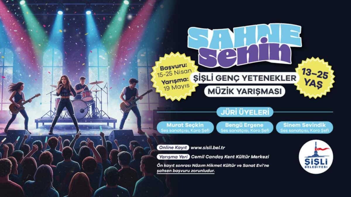 Şişli Belediyesi’nden Gençlere Yönelik Ücretsiz Müzik Yarışması Başvuruları Başladı